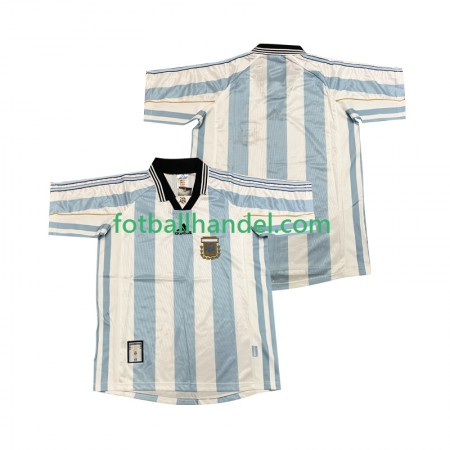 Herre Fotballdrakter Argentina Hjemme Retro 1998 Kortermet
